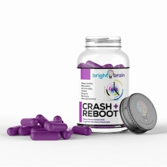 Crash & Reboot Nootropic Bottle Front